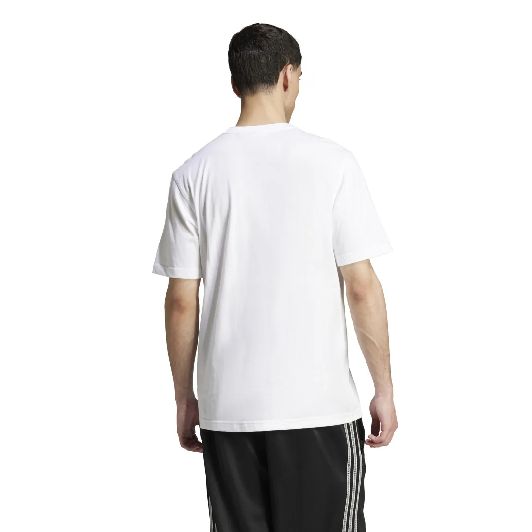 T-shirt TREFOIL ESS en blanc et orange