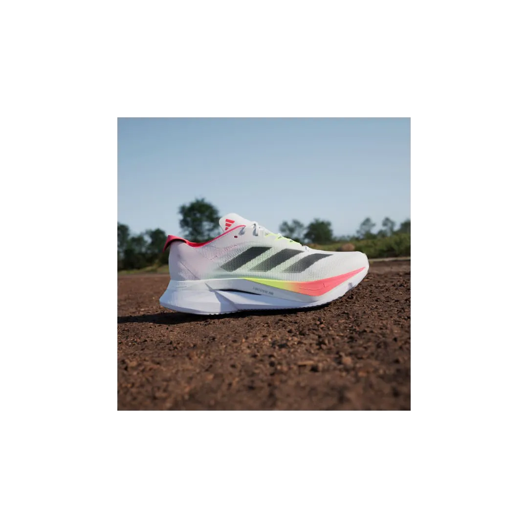 Chaussures de Course ADIZERO BOSTON 12 M FTWWHT/CBLACK/LUCRED