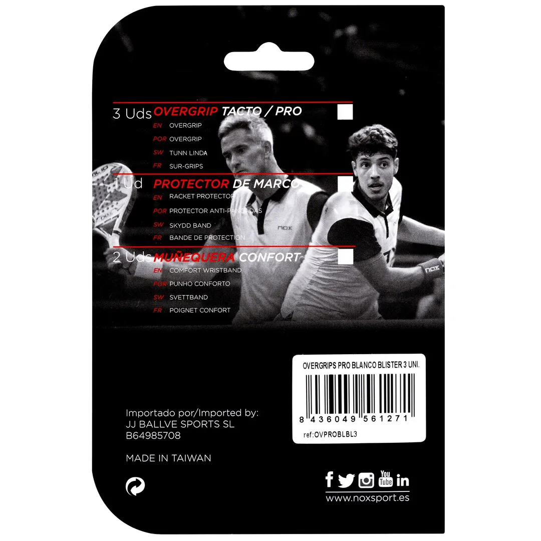 Pack de 3 Overgrips Pro pour Tennis - BLISTER