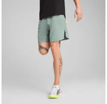 M RUN ULTRAWEAVE 6", Green Moon - Short de Course
