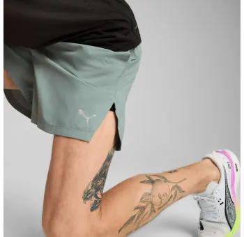 M RUN ULTRAWEAVE 6", Green Moon - Short de Course