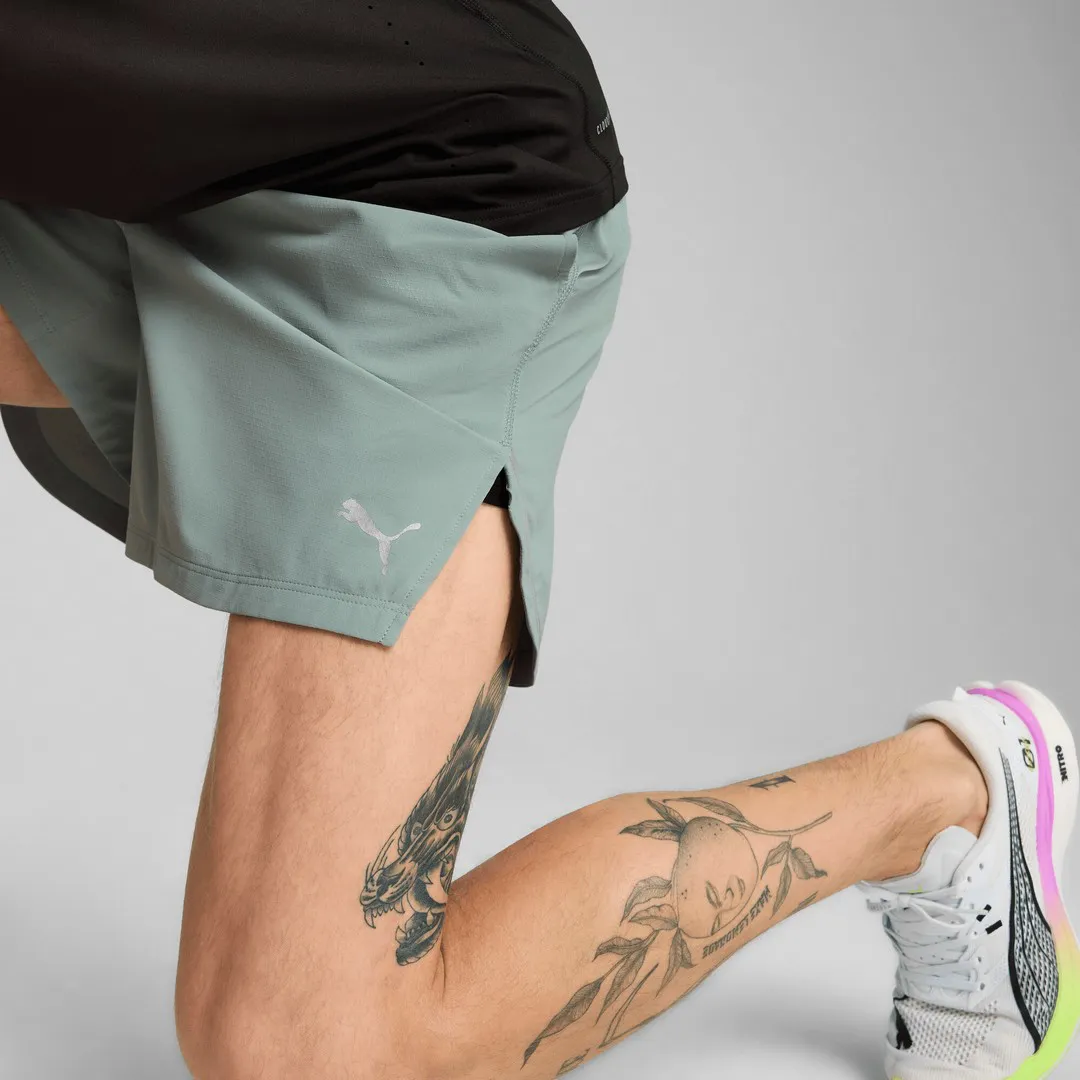 M RUN ULTRAWEAVE 6", Green Moon - Short de Course