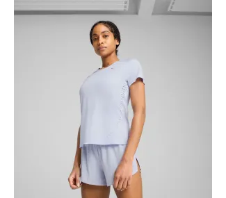 W RUN CLOUDSPUN TEE, Cool Weather-heather - Tee-shirt de Course pour Femmes
