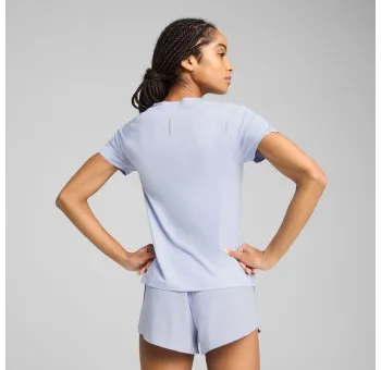 W RUN CLOUDSPUN TEE, Cool Weather-heather - Tee-shirt de Course pour Femmes