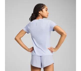 W RUN CLOUDSPUN TEE, Cool Weather-heather - Tee-shirt de Course pour Femmes