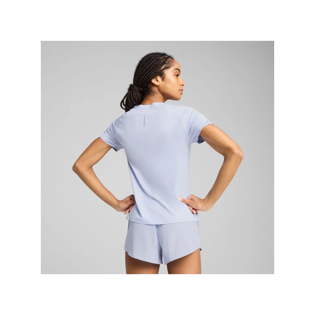 W RUN CLOUDSPUN TEE, Cool Weather-heather - Tee-shirt de Course pour Femmes