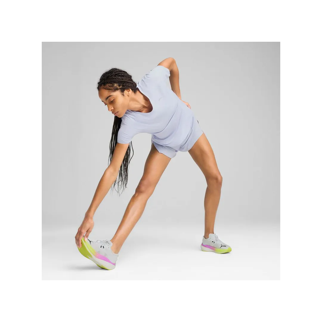 W RUN CLOUDSPUN TEE, Cool Weather-heather - Tee-shirt de Course pour Femmes