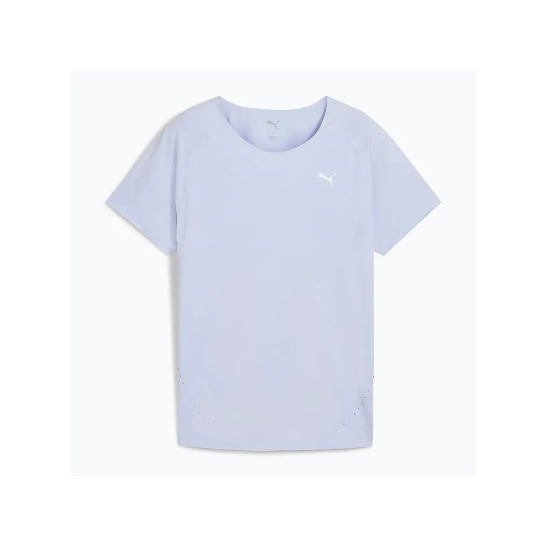W RUN CLOUDSPUN TEE, Cool Weather-heather - Tee-shirt de Course pour Femmes