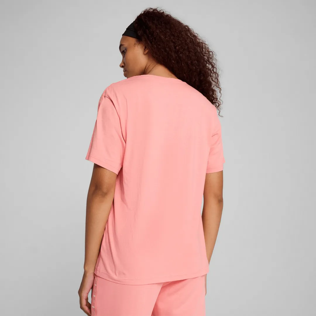 ESS TAPE Relaxed Tee en Pink Fruit