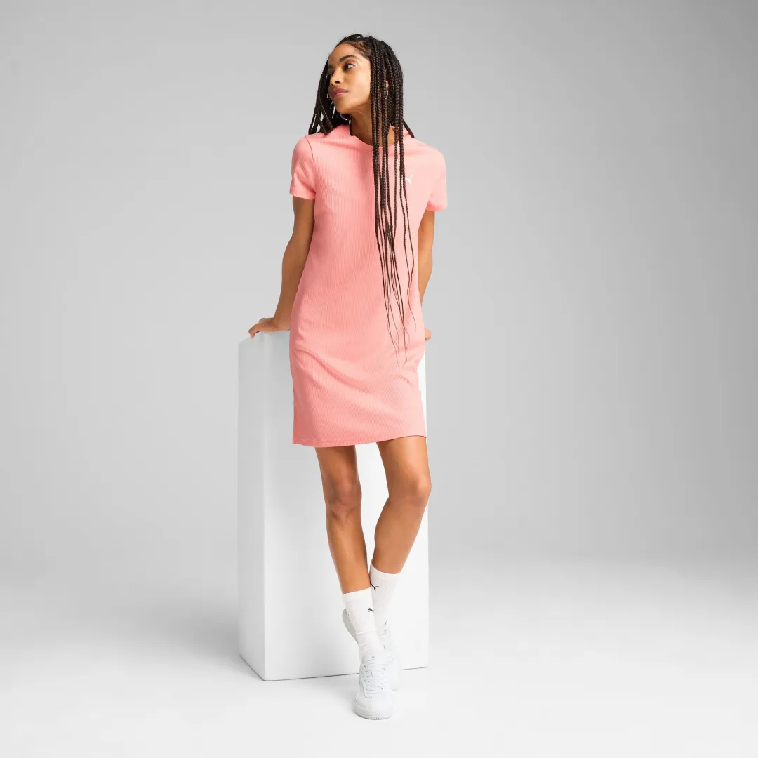 Robe moulante ESS ELEVATED en Pink Fruit