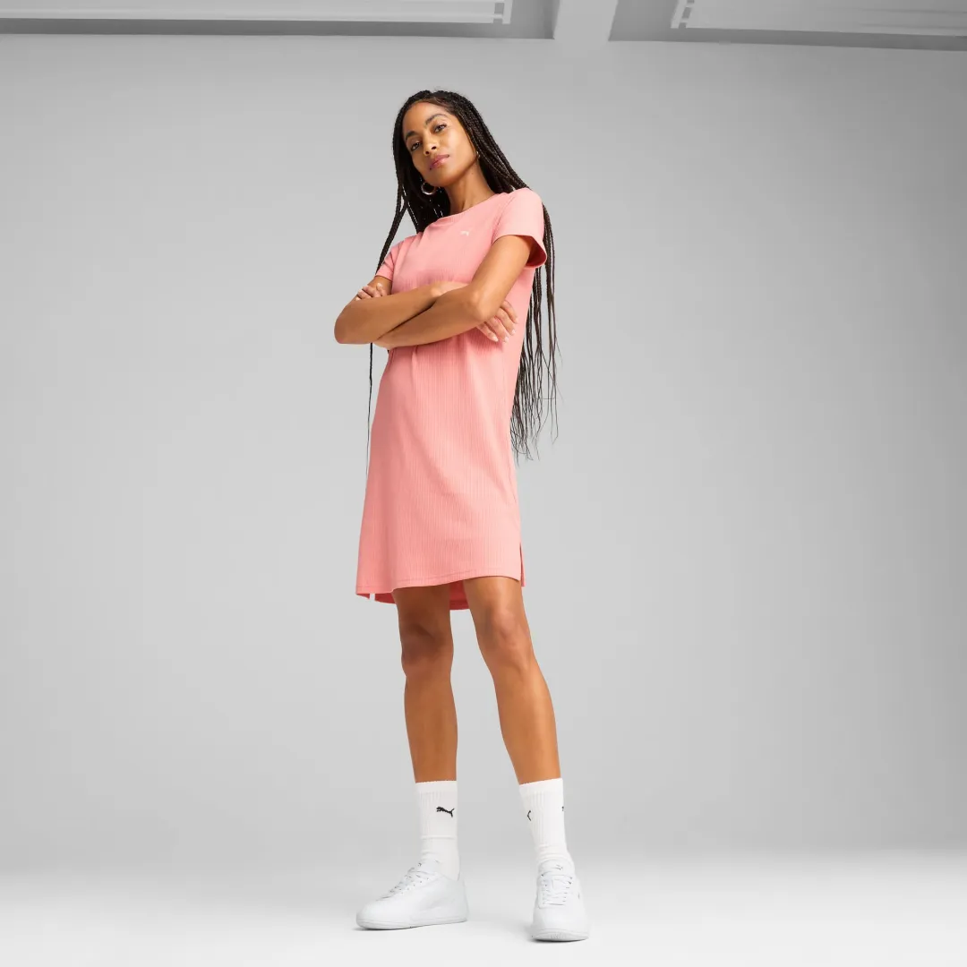 Robe moulante ESS ELEVATED en Pink Fruit
