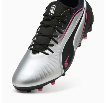 PUMA KING MATCH MG en Silver-PUMA Black | Chaussures de Sport