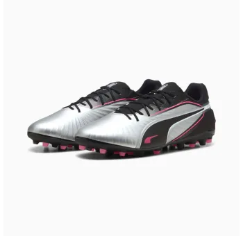PUMA KING MATCH MG en Silver-PUMA Black | Chaussures de Sport