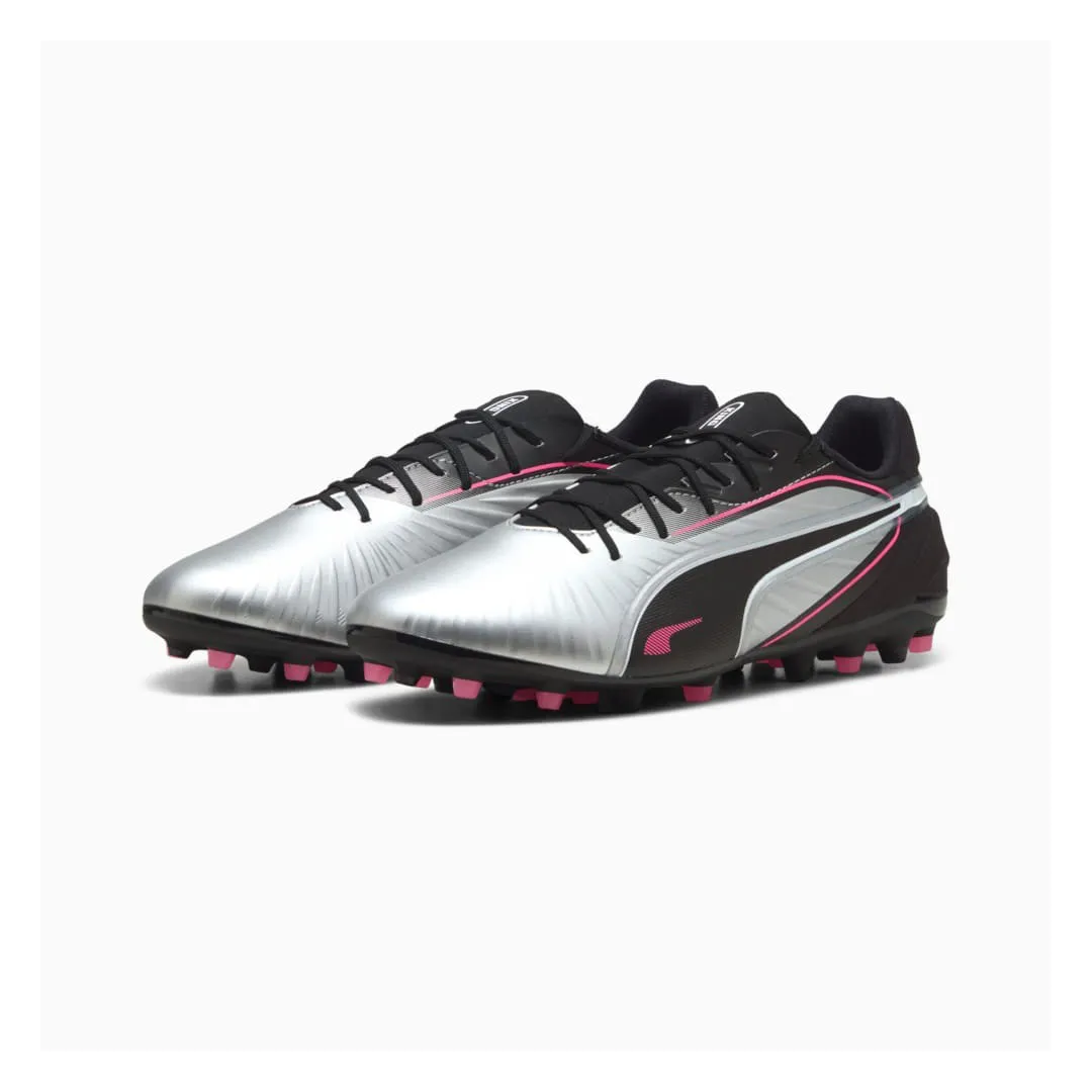 PUMA KING MATCH MG en Silver-PUMA Black | Chaussures de Sport