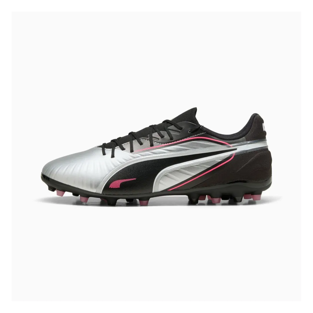 PUMA KING MATCH MG en Silver-PUMA Black | Chaussures de Sport