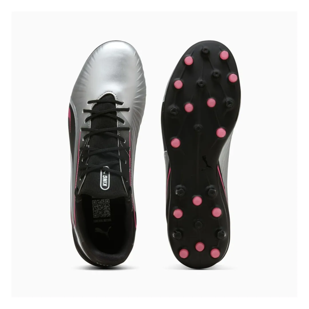 PUMA KING MATCH MG en Silver-PUMA Black | Chaussures de Sport