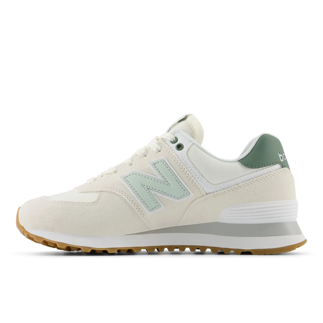 New Balance 574 - Blanc cassé & vert sapin