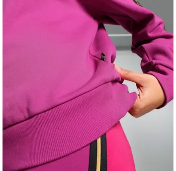 ESS TAPE MINIMAL GOLD Half-Zip Mock Neck