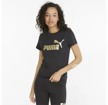 ESS+ Metallic Logo Tee - T-Shirt avec Logo Métallique