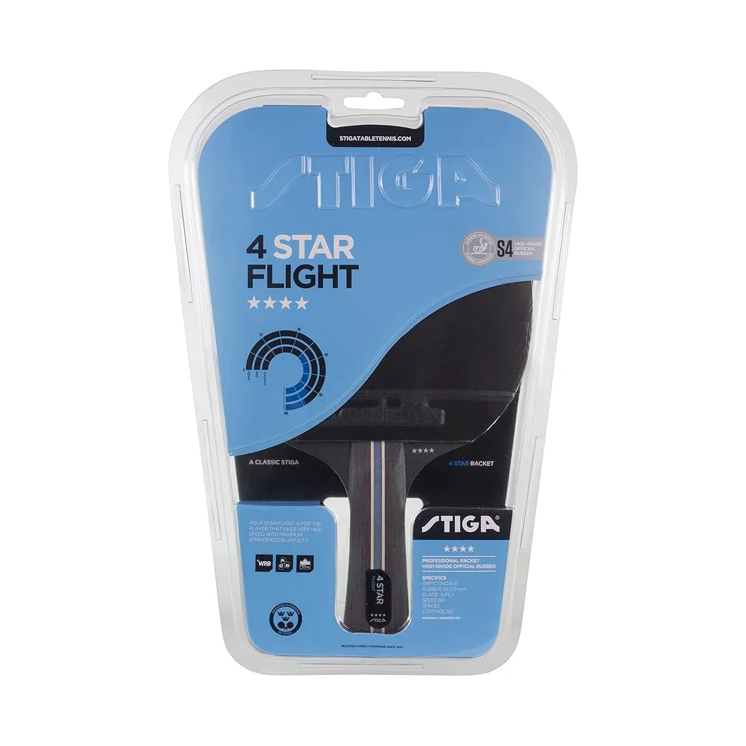 Raquette TT Flight 4-Star - Idéale pour la Vitesse et la Souplesse