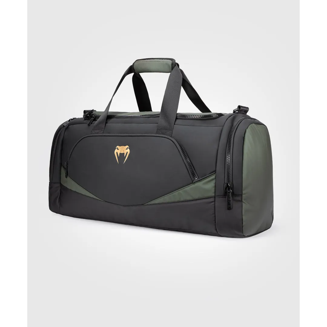 Venum Evo 2 Trainer Lite Sports Bags - Black/Khaki | Durable Gym Bag