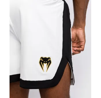 Venum CLASSIC Boxing Shorts - White/Black - Équipement de Boxe Professionnel