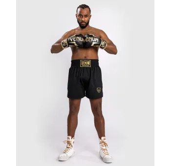 Venum CLASSIC Boxing Shorts - Black/Gold | Boxe Professionnelle