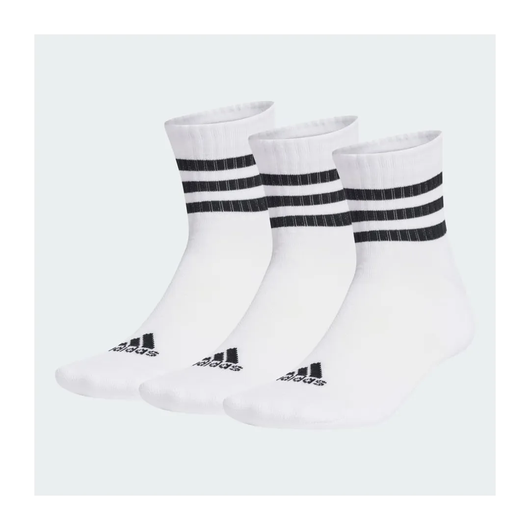 Chaussettes Mi-Mollet Adidas 3-Stripes – Lot de 3 Paires