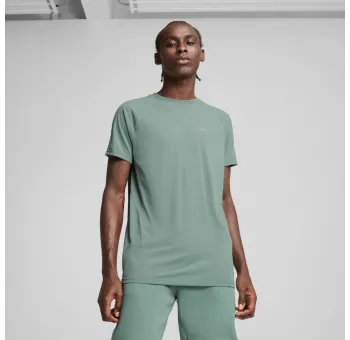 T-shirt EVOSTRIPE en Vert Lune
