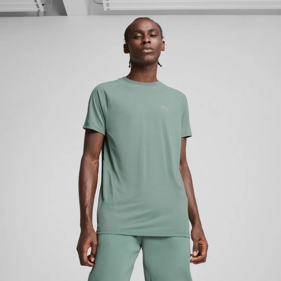 T-shirt EVOSTRIPE en Vert Lune