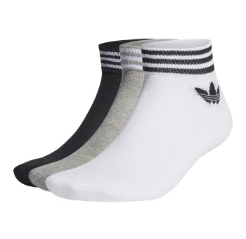 TREF ANK SCK HC - Chaussettes Blanches, Grises et Noires