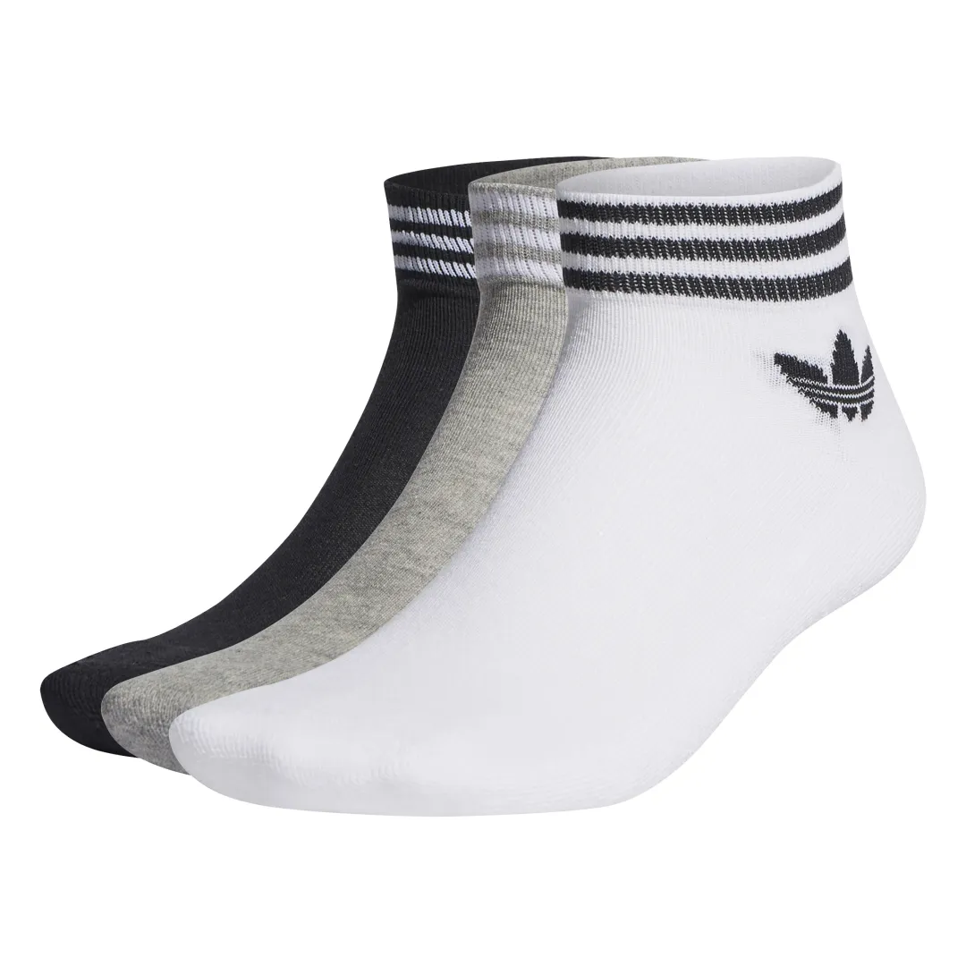 TREF ANK SCK HC - Chaussettes Blanches, Grises et Noires