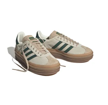 Gazelle Bold W CWhite/CGreen/MagBei Org - Chaussures de Sport Tendance