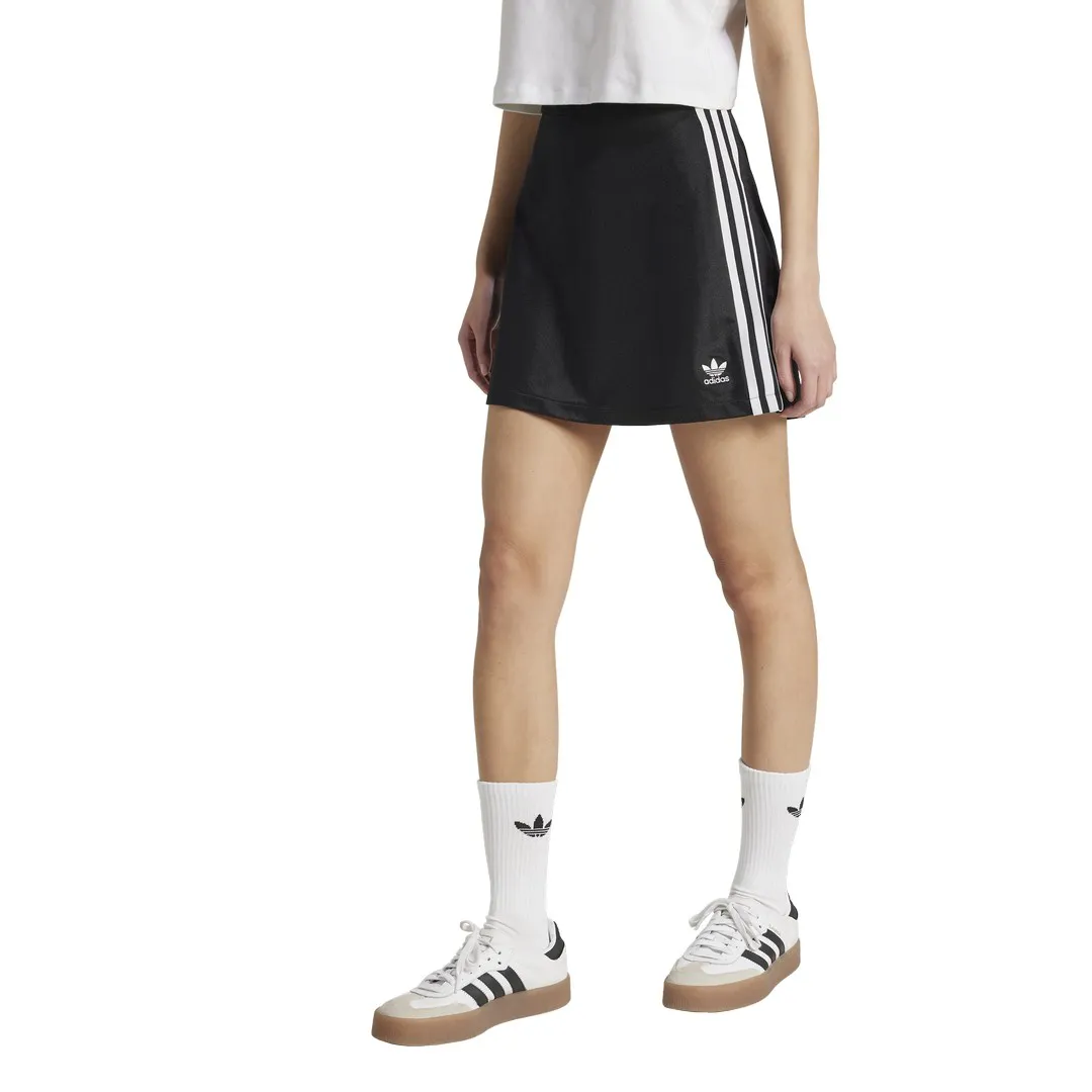 Jupe mini à 3 bandes – Adidas Noir/Blanc