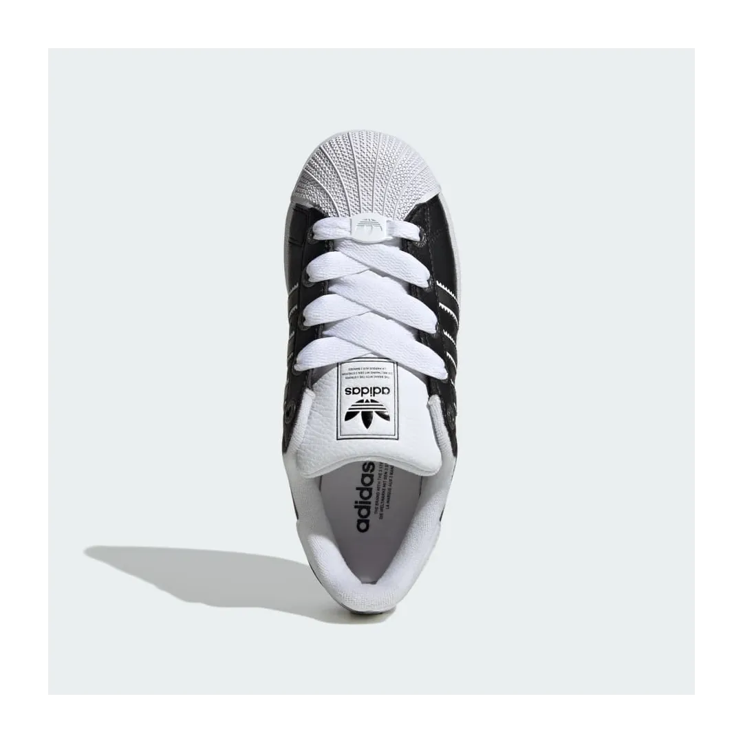 SUPERSTAR II J      CBLACKMSILVEFTWWHT ORG