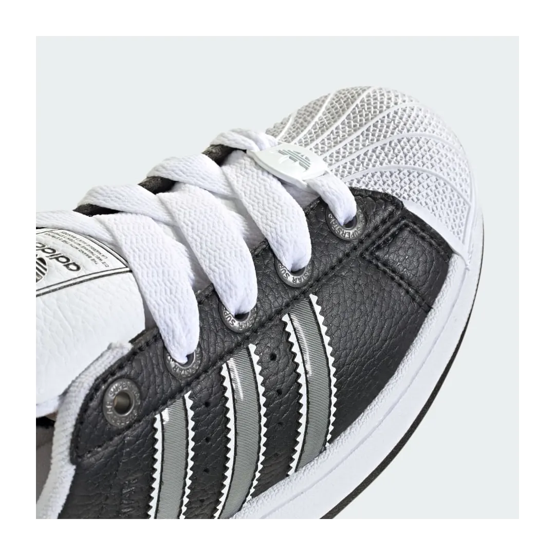 SUPERSTAR II J      CBLACKMSILVEFTWWHT ORG