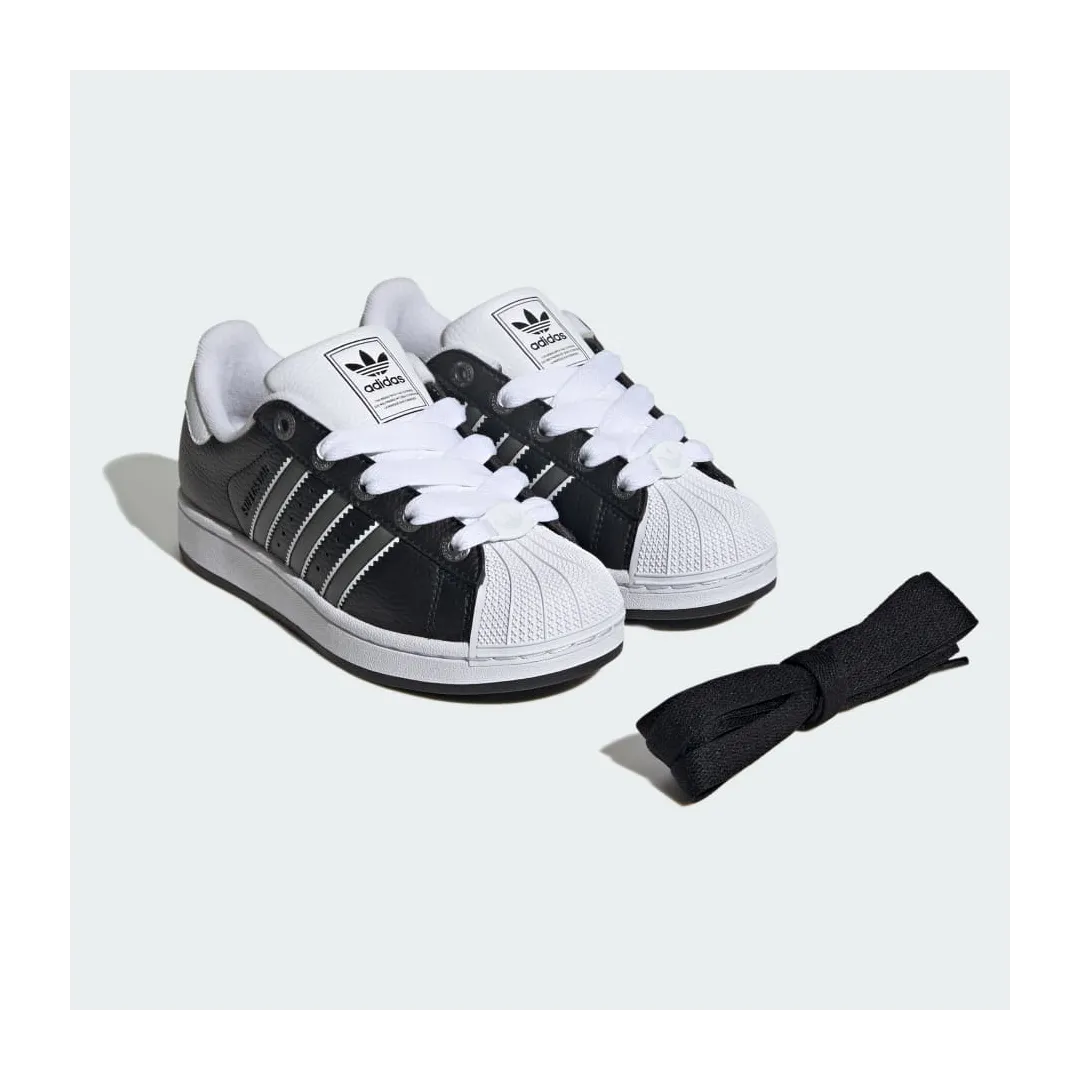 SUPERSTAR II J      CBLACKMSILVEFTWWHT ORG