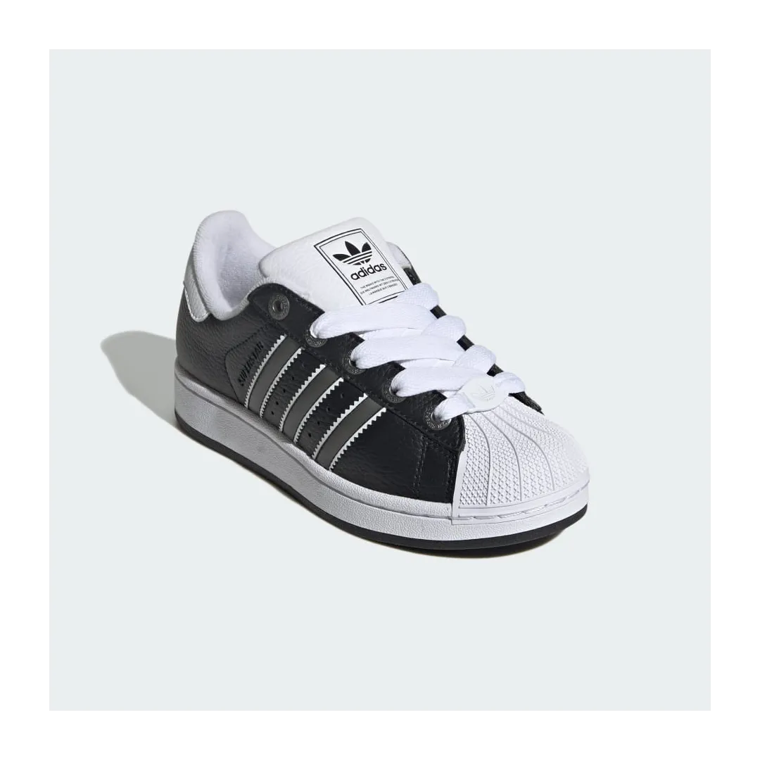 SUPERSTAR II J      CBLACKMSILVEFTWWHT ORG