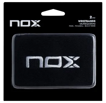 PACK SERRE-POIGNETS NOX NOIR LOGO BLANC