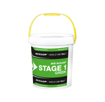 SCEAU 60 BALLES DUNLOP EASY TENNIS STAGE 1 - Equipment de Tennis de Haute Qualité