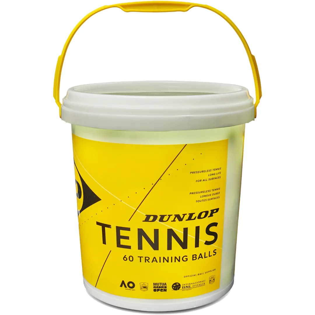 Dunlop Tennis Training - Seau de 60 Balles