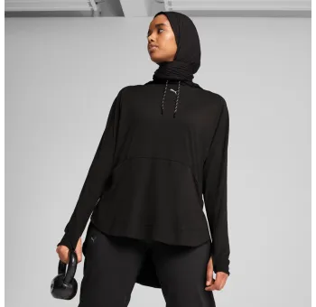 PUMA Black MODEST HOODIE - Mode de vie décontracté