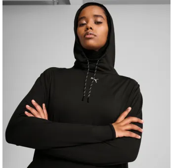 PUMA Black MODEST HOODIE - Mode de vie décontracté